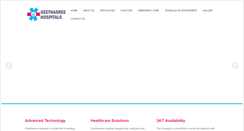 Desktop Screenshot of geethasreehospitals.com
