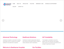 Tablet Screenshot of geethasreehospitals.com